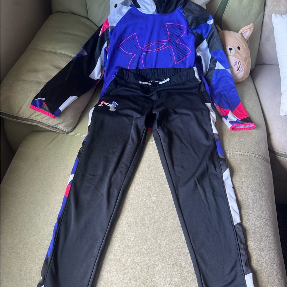 Under Armour Blue and Pink Sweatsuit